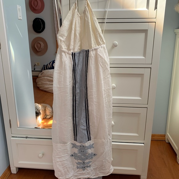 Free people long halter sun dress - Picture 1 of 2